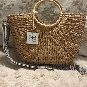 Haute Hippie Straw Bag-BNWT